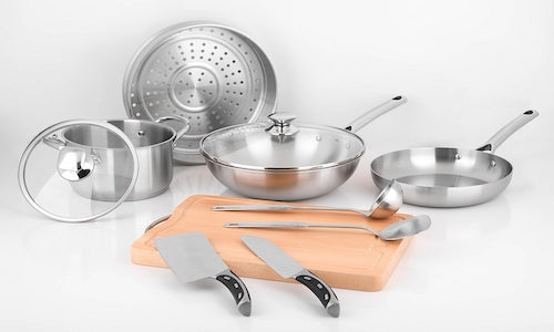 Why is stainless steel used in commercial kitchens?