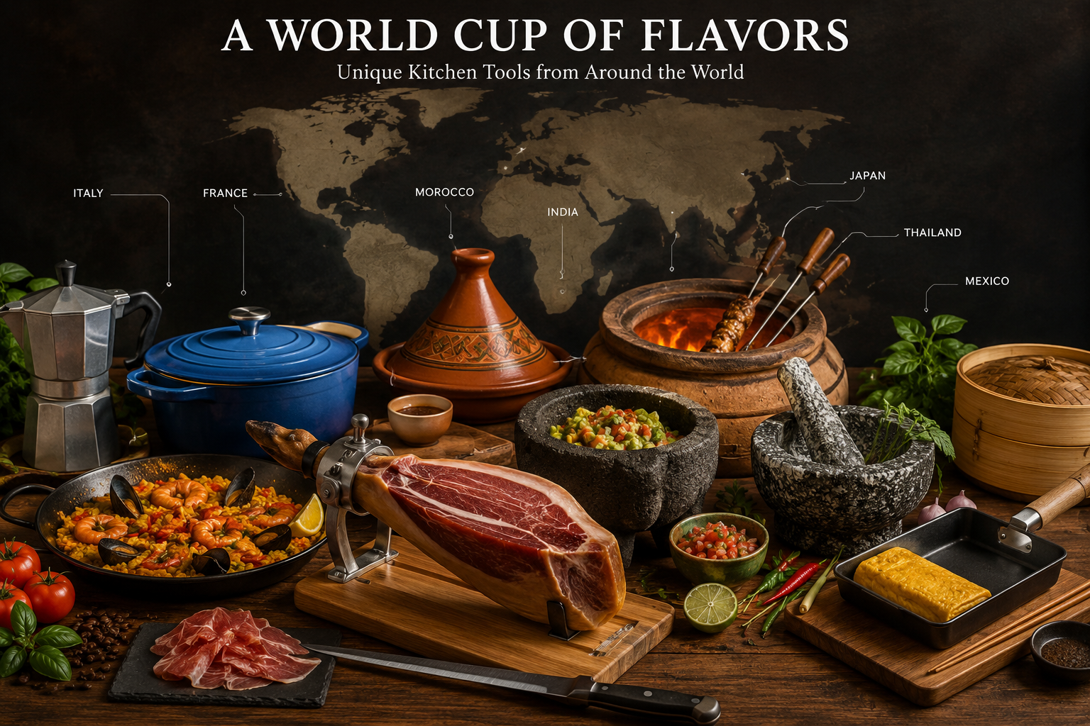 Unique Kitchen Tools from Around the World: A World Cup-Inspired Culinary Journey