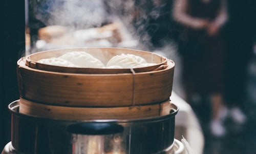 Chinese bamboo steamer