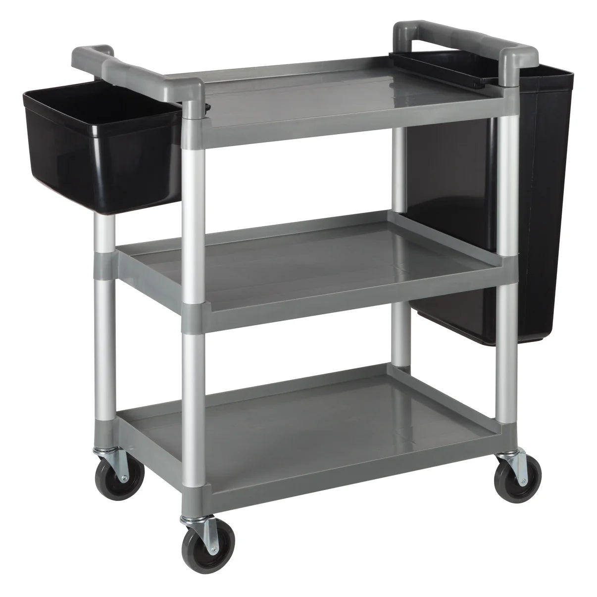 Sub-equip, 3-Tier Utility Carts with Brakes - Gray, 40-3/4L x 19-1/2W x 37-3/8H (carts only) (Copy) - Chefcoca
