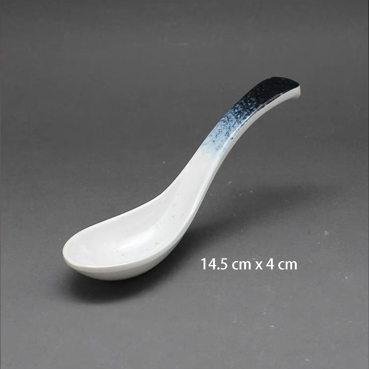 Dark Blue Ombre Melamine Soup Spoon (09006BL) - Chefcoca