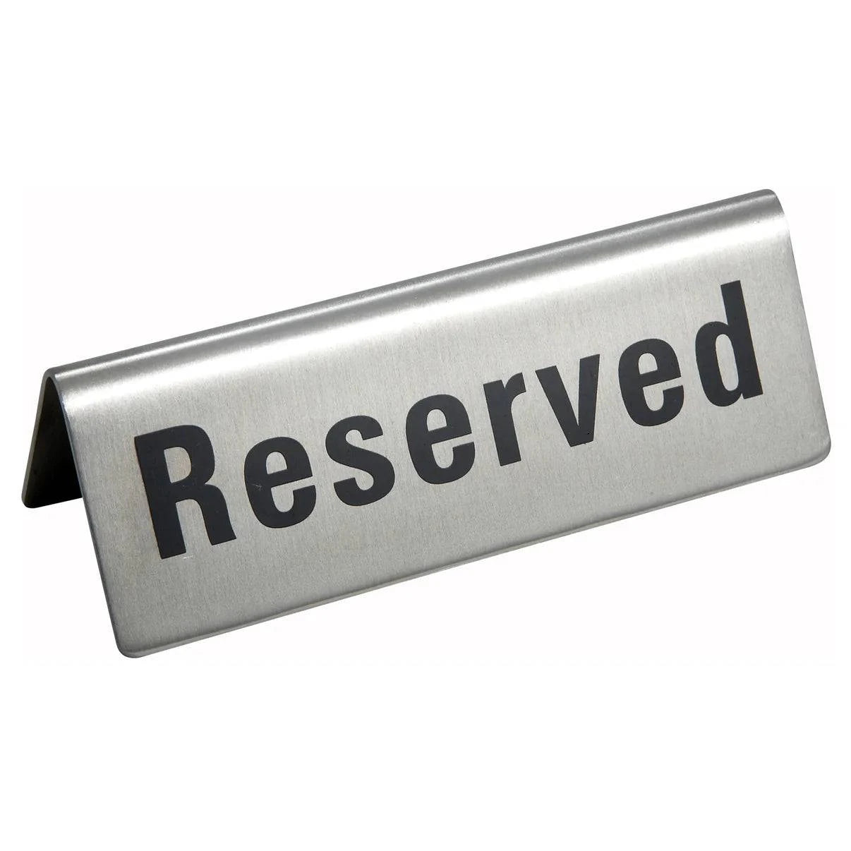 RVS-4 - Reserved Sign, Stainless Steel - Chefcoca