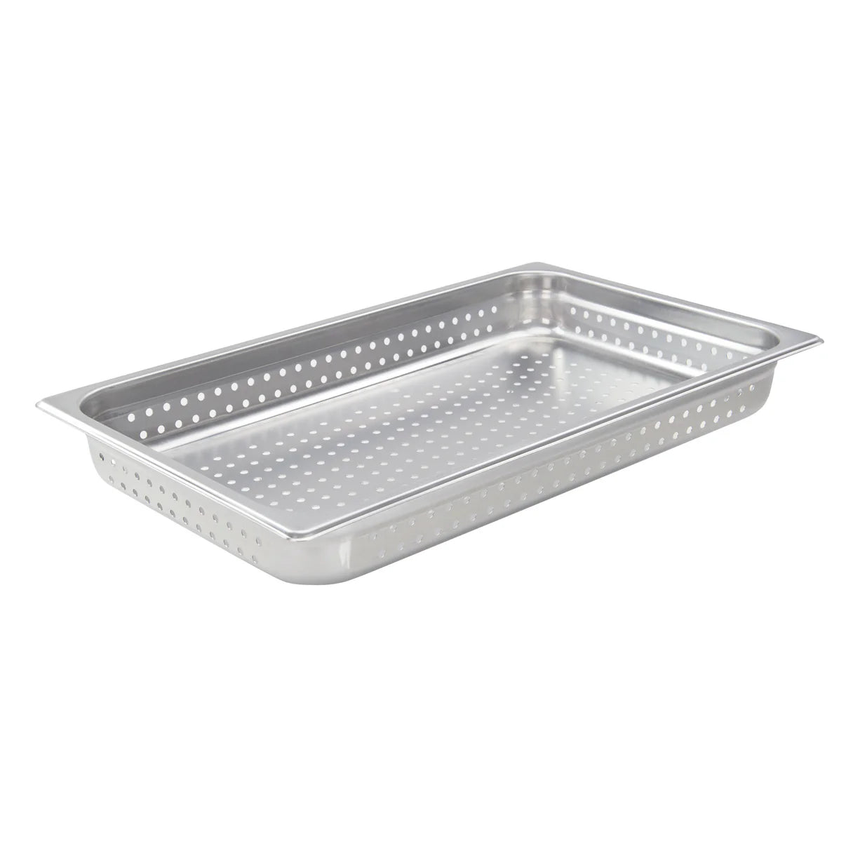 2 1/2" Deep Anti-Jam Perforated Stainless Steel Steam Table, Full Size - Chefcoca