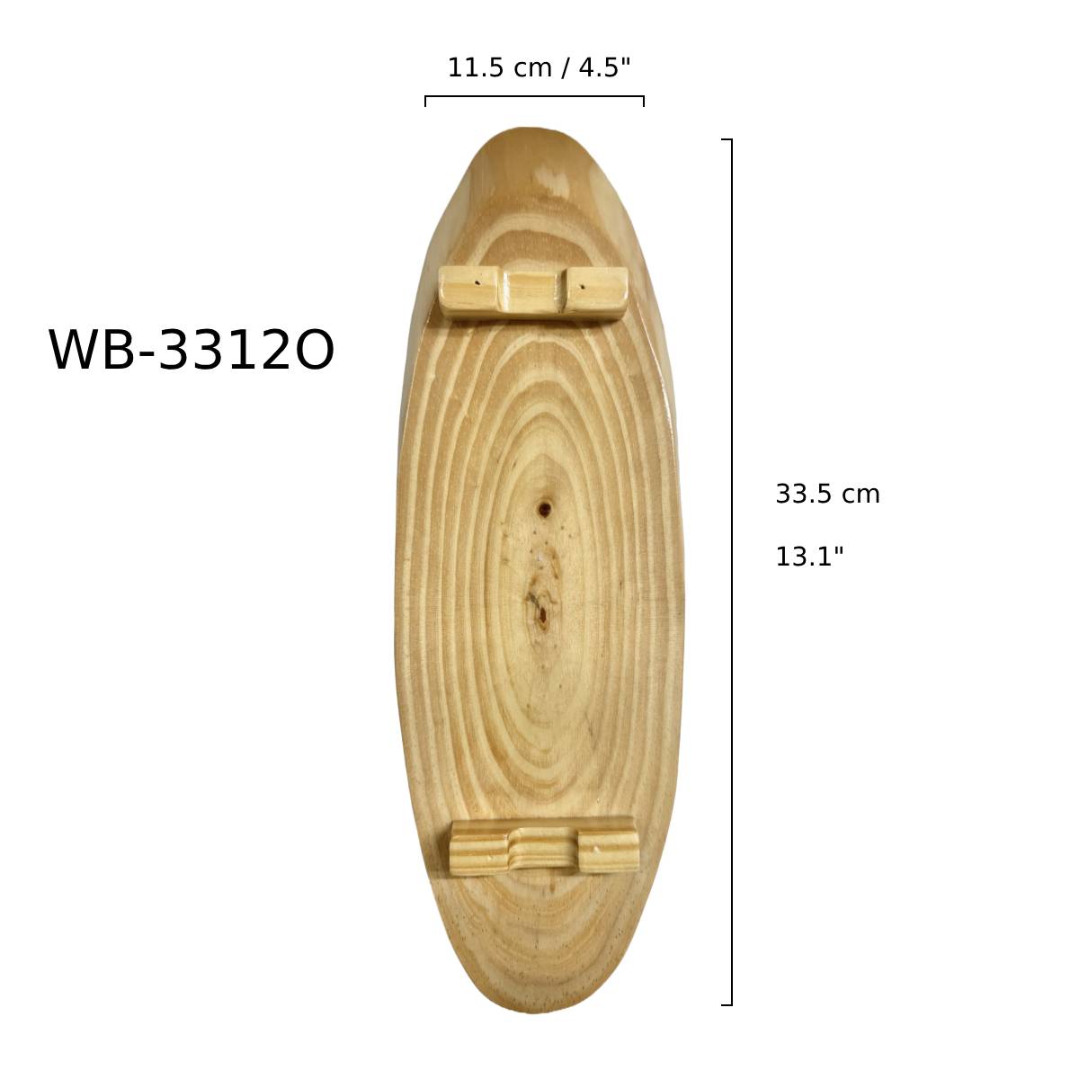 Chefco, Oval Wooden Board, 33cmx12cm (WB-3312O) - Chefcoca