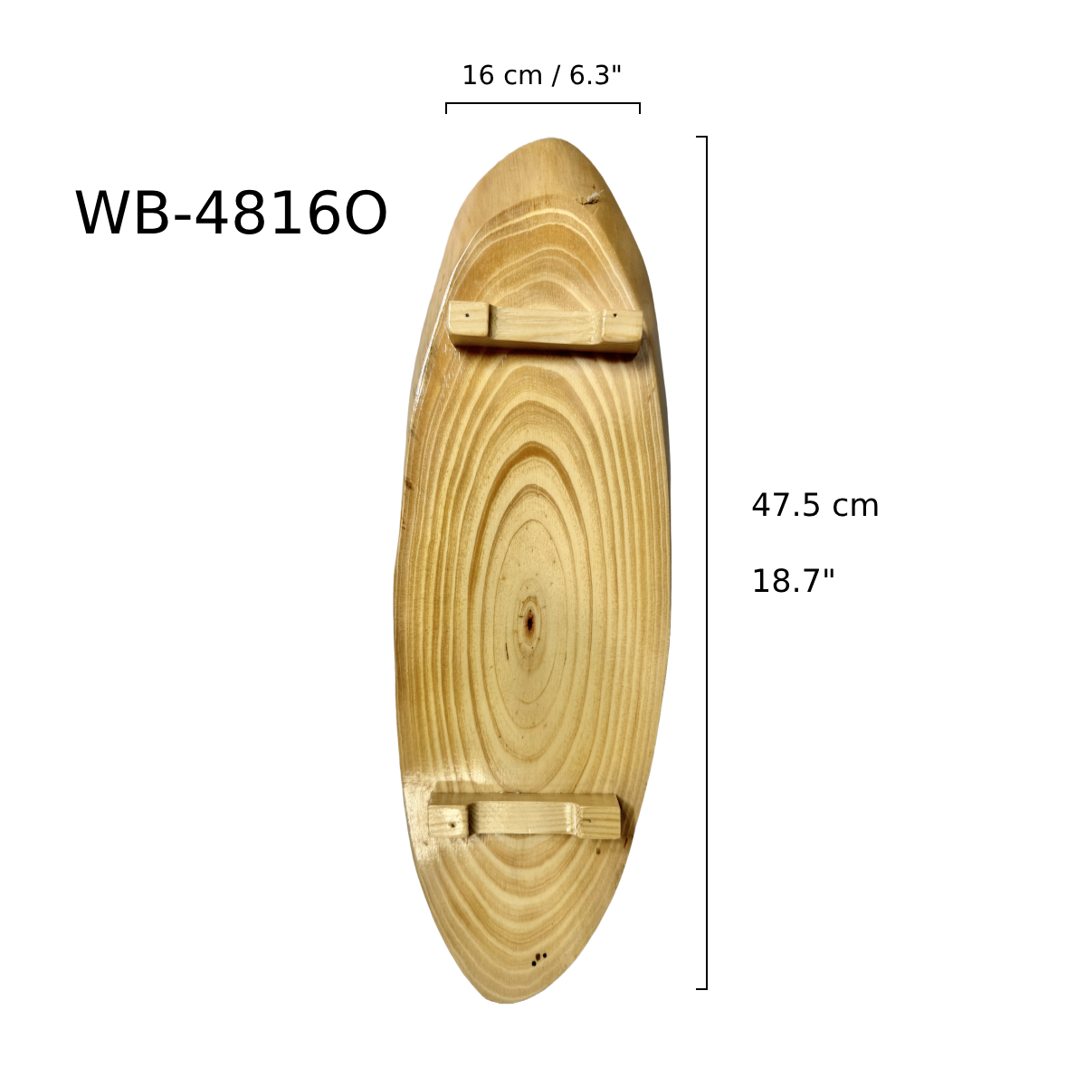 Chefco, Oval Wooden Board, 48cmx16cm (WB-4816O) - Chefcoca