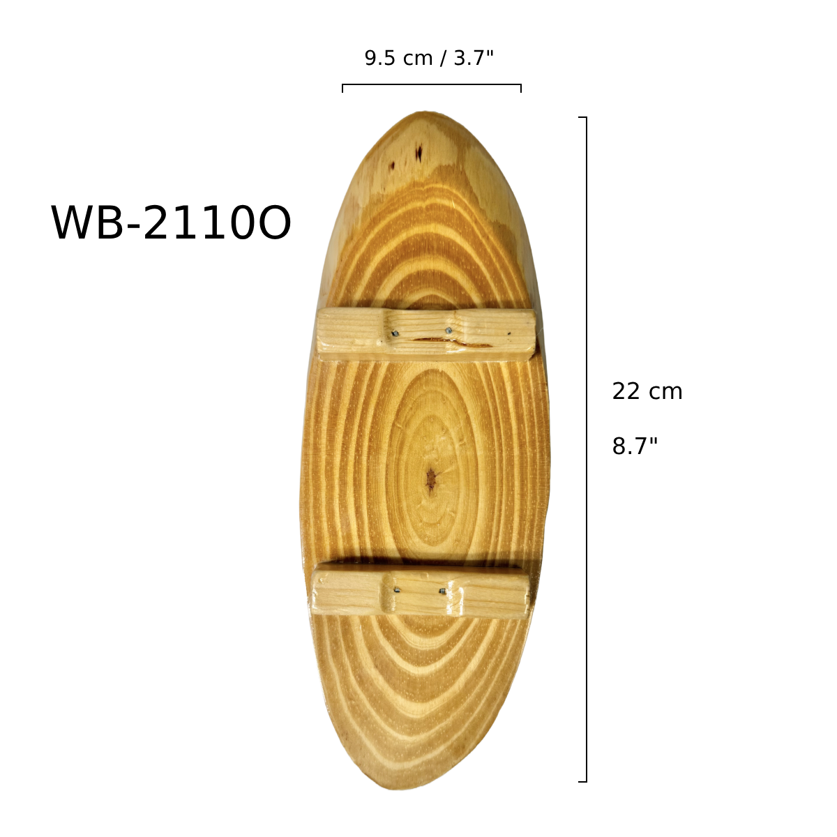 Chefco, Oval Wooden Board, 21cmx10cm (WB-2110O) - Chefcoca