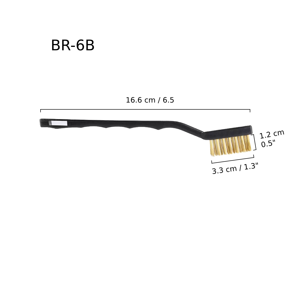 6" Wire Brush, Brass (BR-6B) - Chefcoca