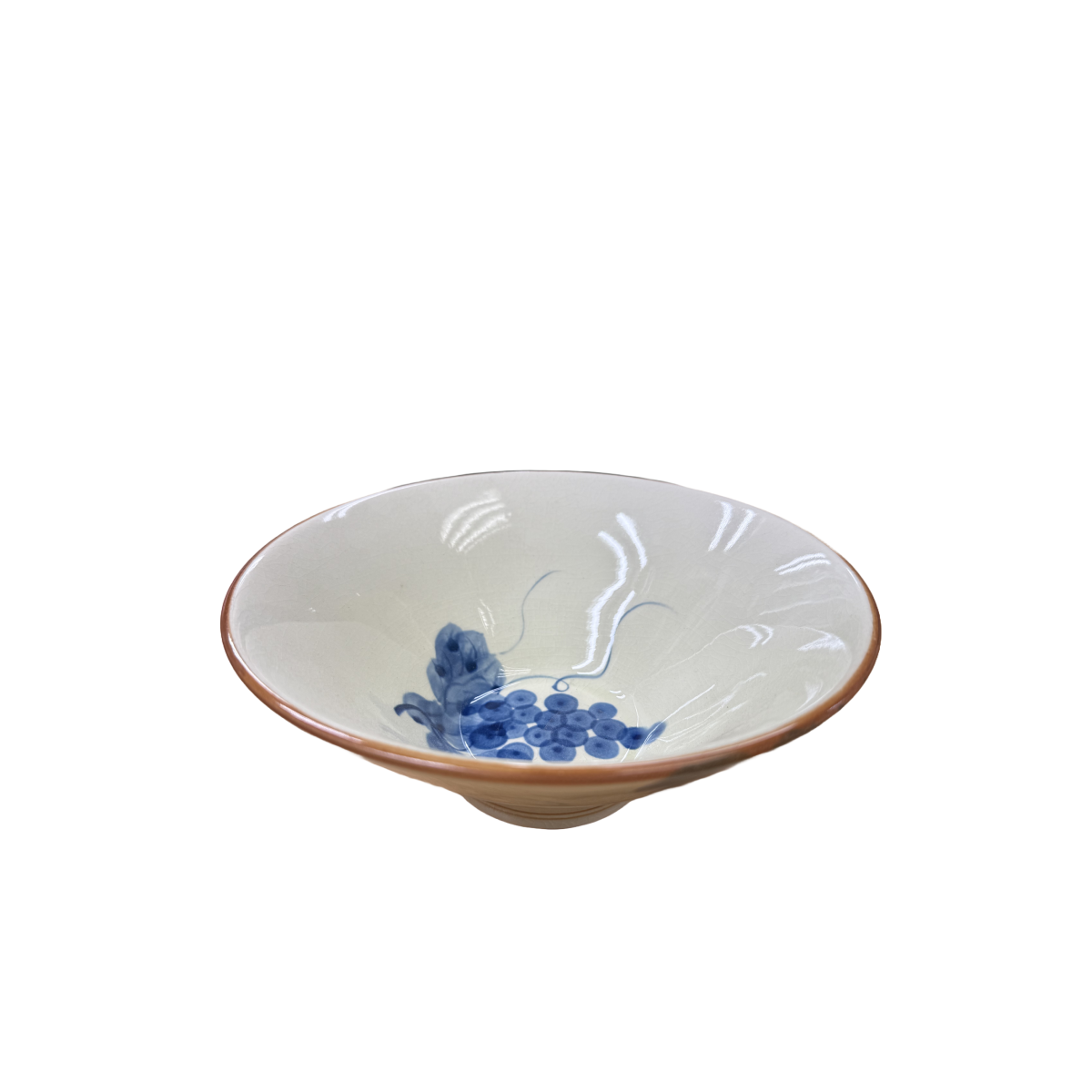 Chefco, 8.3" Grape Vine Ceramic Wide Bowl (PTC00316) - Chefcoca