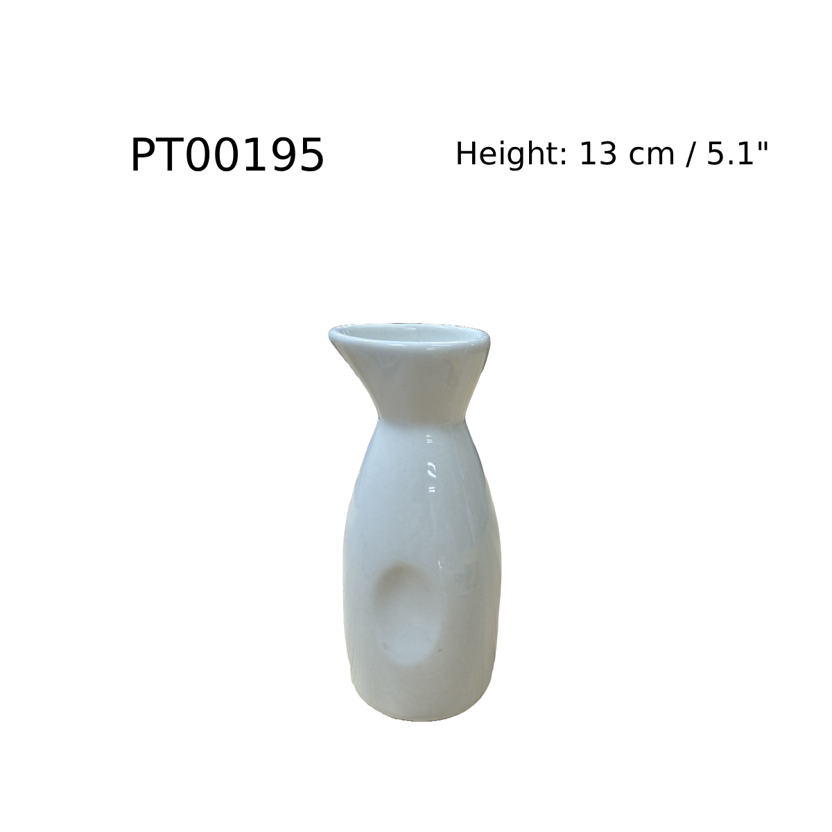 Chefco, Porcelain Small Sake Bottle (PT00195) - Chefcoca