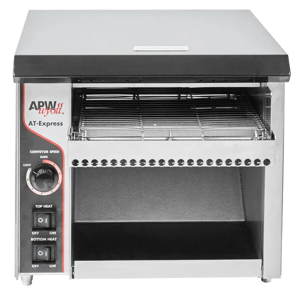 APW Wyott AT Express 3T-AT1725-120 Radiant Conveyor Toaster - 17 3/16"L x 15 1/16"W x 13 1/4"H - Chefcoca