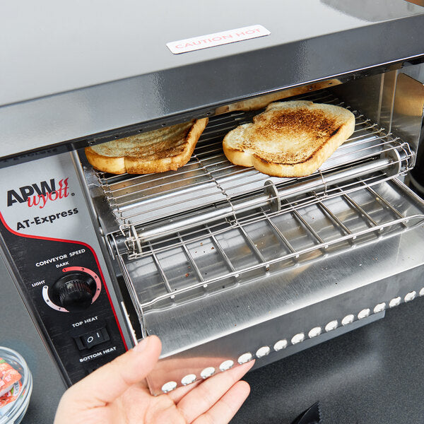 APW Wyott AT Express 3T-AT1725-120 Radiant Conveyor Toaster - 17 3/16"L x 15 1/16"W x 13 1/4"H - Chefcoca