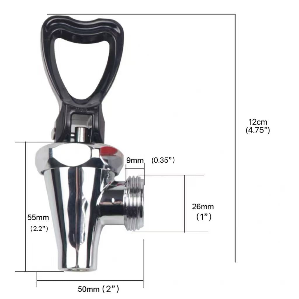130502,Metal No-Drip Hot Beverage Dispensing Faucet w/ Chromed Brass Bonnet - Chefcoca
