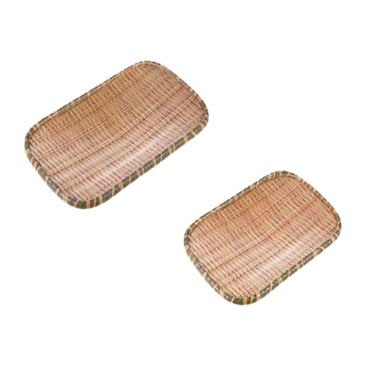 Rectangular Melamine Rattan Style Plate (13711-10G,13711-12G) - Chefcoca