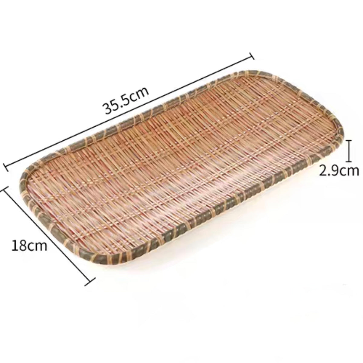 Rectangular Melamine Rattan Style Plate (13711-10G,13711-12G) - Chefcoca