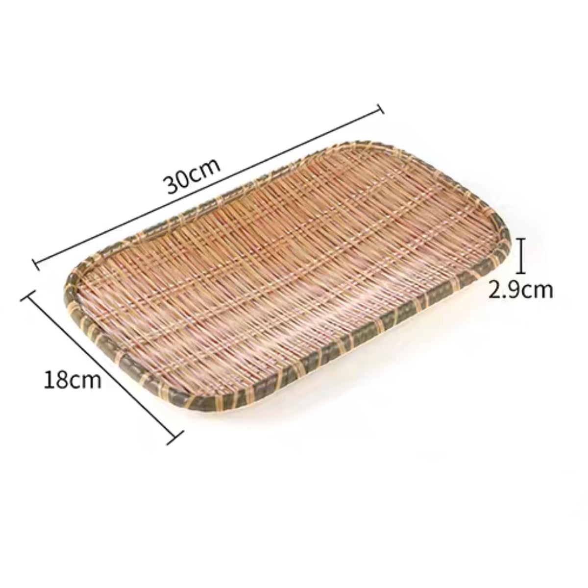 Rectangular Melamine Rattan Style Plate (13711-10G,13711-12G) - Chefcoca