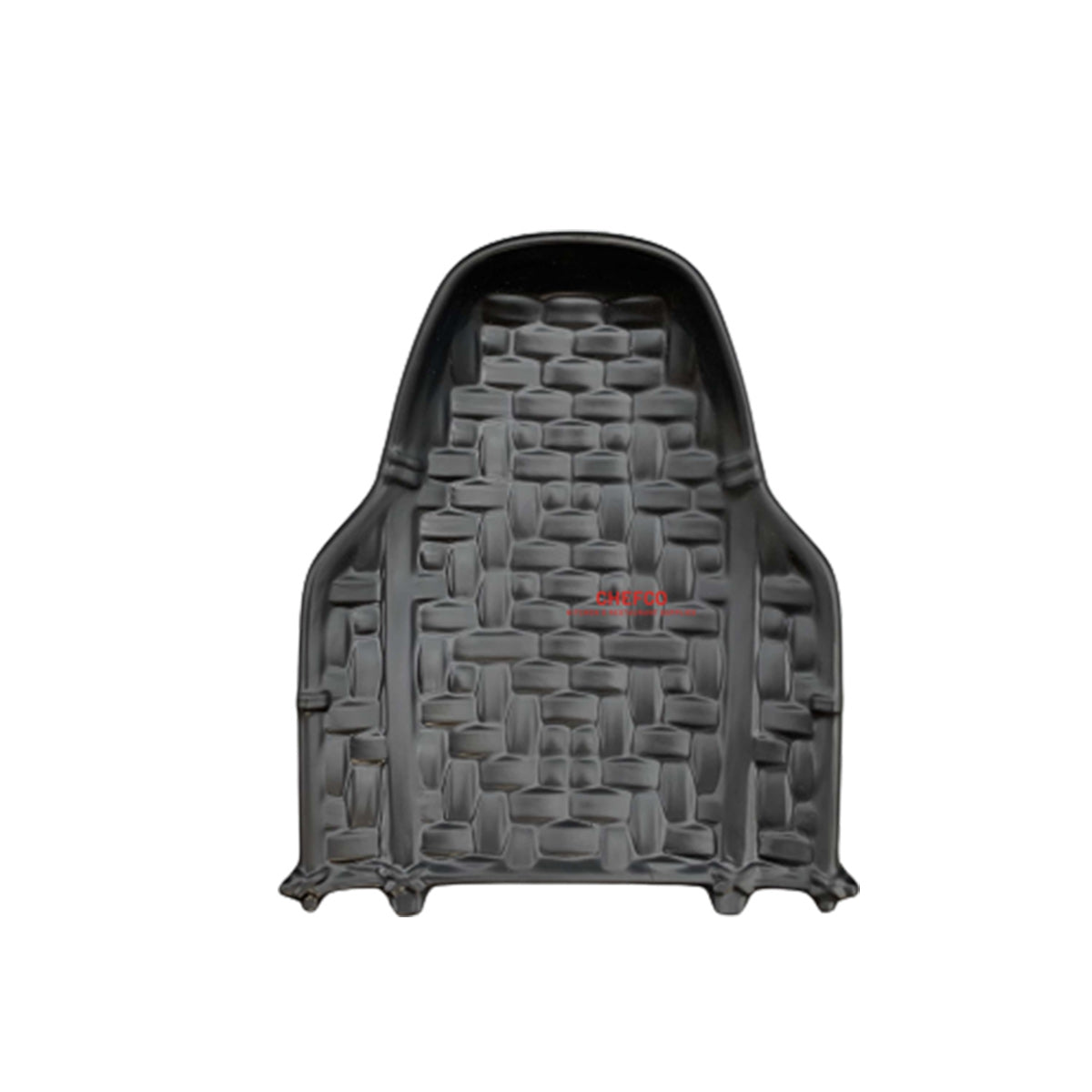 8" Black Melamine Rattan Style Plate (13911-08B) - Chefcoca