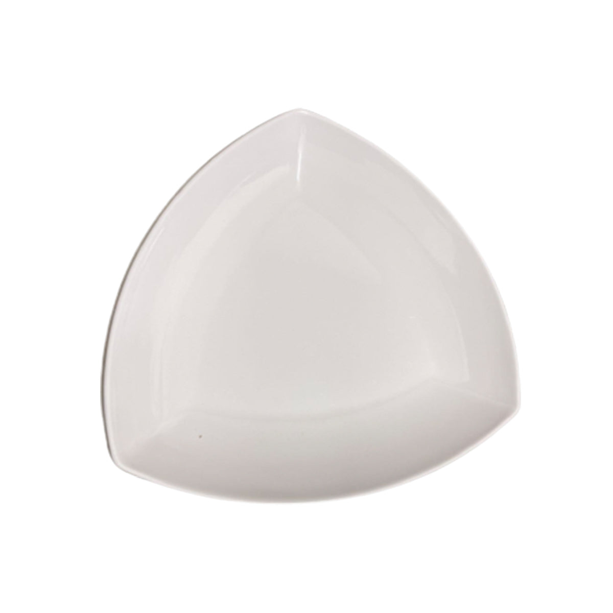 10" White Triangular Melamine Plate (16-2001-10) - Chefcoca