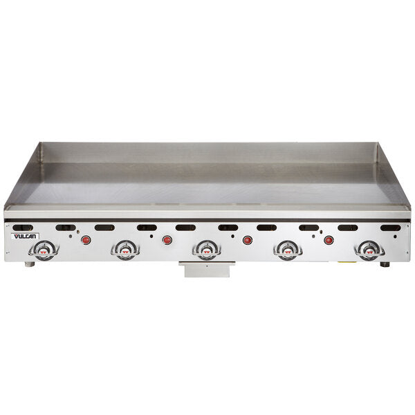 Vulcan MSA-60-101, 60" Countertop Natural Gas Griddle with Snap-Action Thermostatic Controls - 135,000 BTU