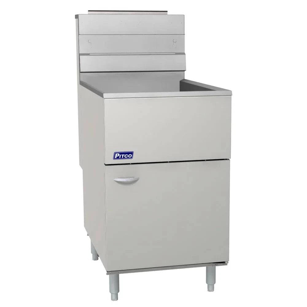 Pitco 65 - 80 lb Tube Fired Floor Fryer Natural Gas 150,000 BTU - Chefcoca