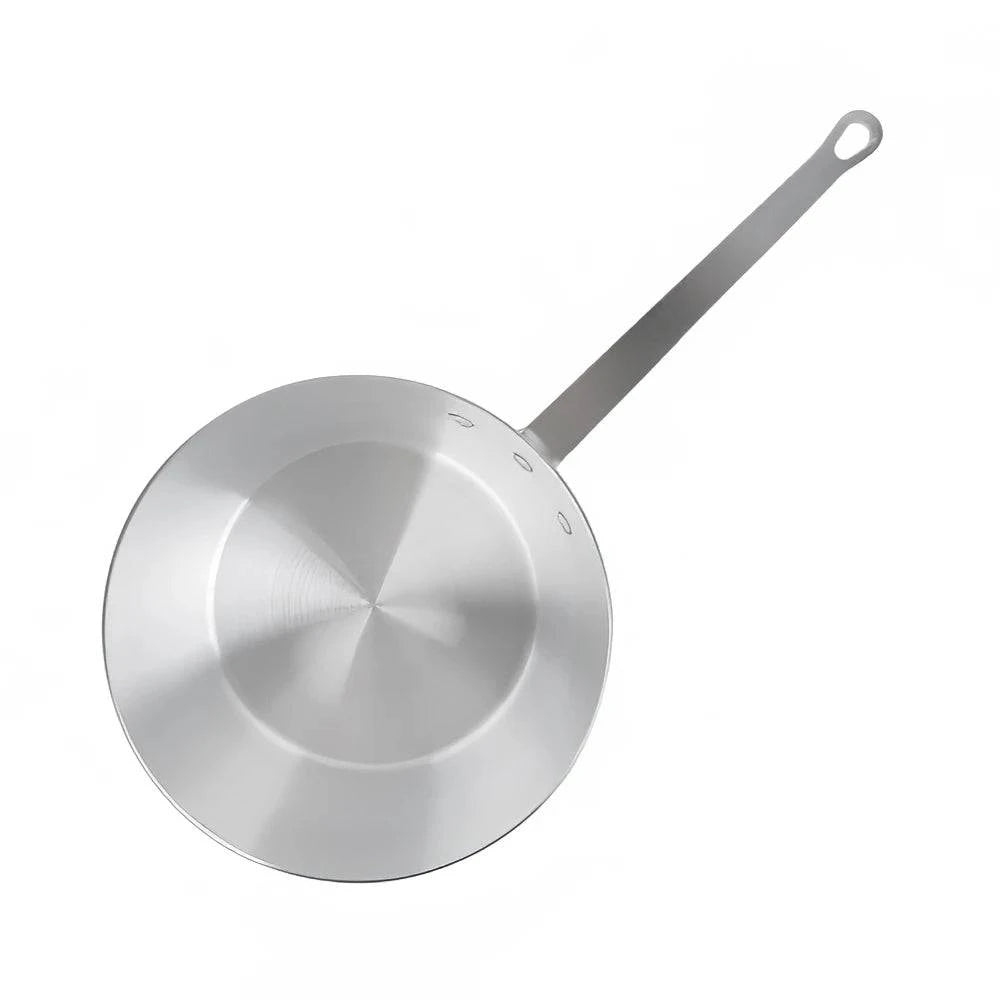 Heavy-Weight Tapered Aluminium Natural Finish Sauce Pan, 3mm Thickness - Chefcoca