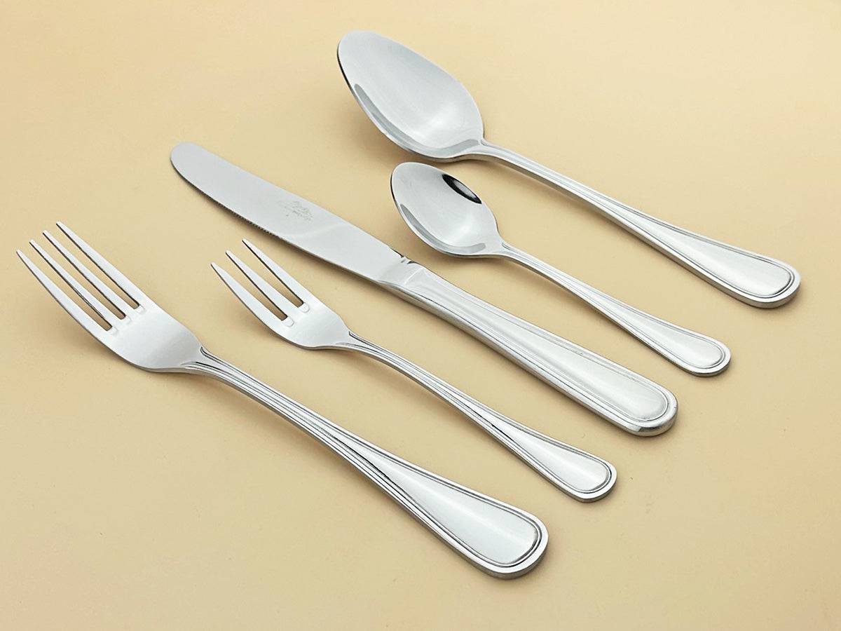 Sub-equip, 194-03 - Dots Dinner Spoon, 18/0 Medium weight, 12pcs - Chefcoca