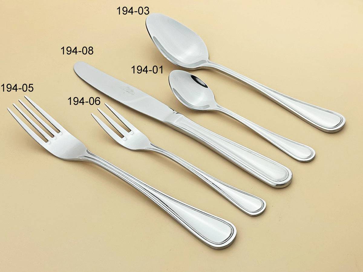 Sub-equip, 194-08 - Dots Dinner knife, 18/0 Medium weight, 12pcs - Chefcoca