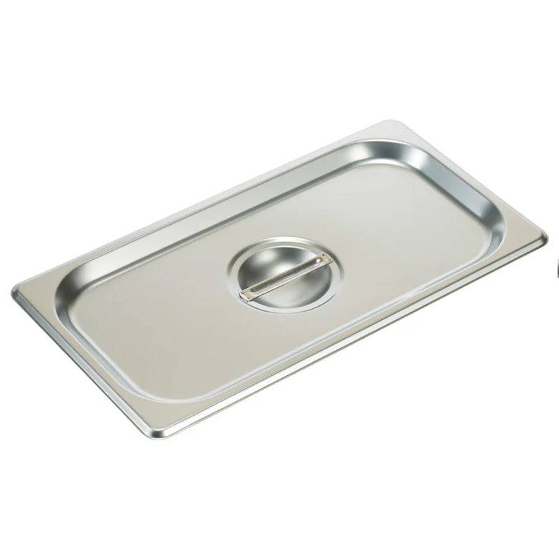 Steam Table Pan Cover, Solid, S/S304, 24 gauge , 1/3 Size - Chefcoca