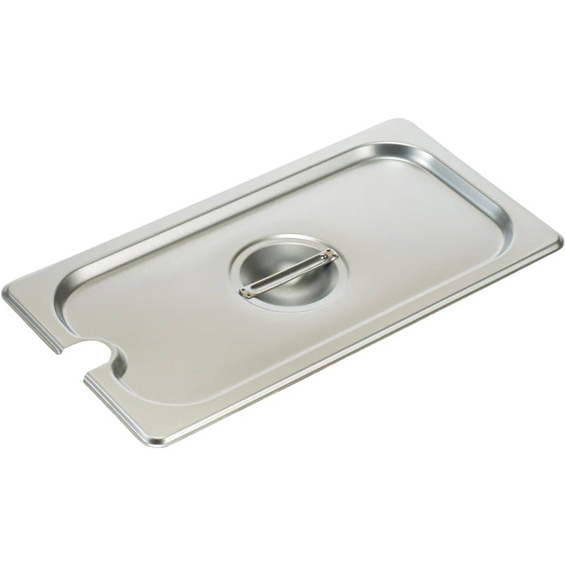 Steam Table Pan Cover, Slotted, S/S304, 24 gauge, 1/3 Size - Chefcoca