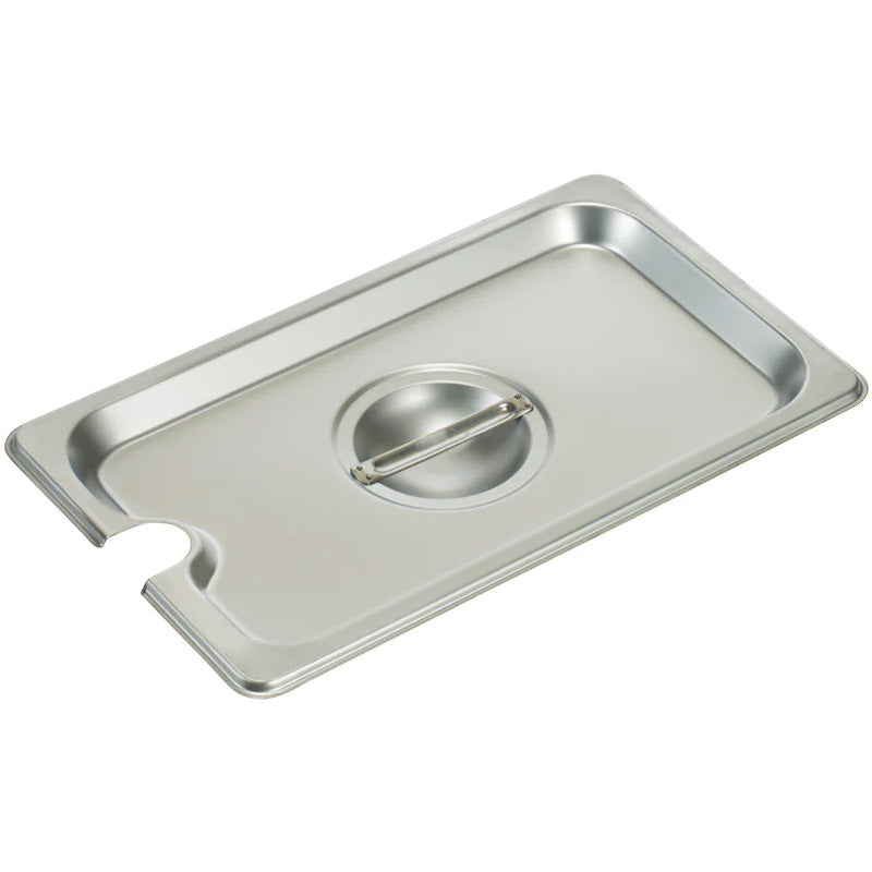 Steam Table Pan Cover, Slotted, S/S304, 24 gauge, 1/4 Size - Chefcoca