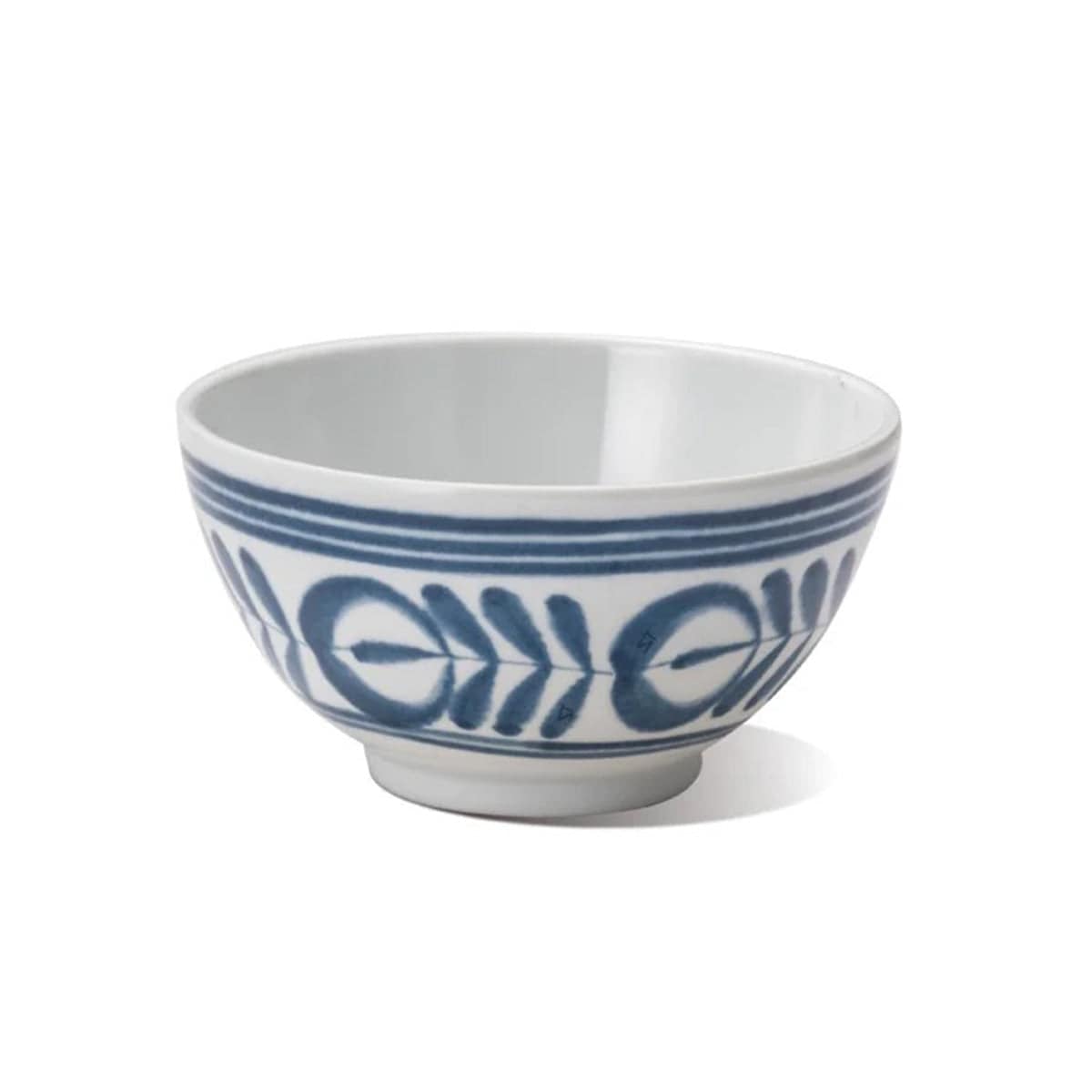Melamine Rice Bowl with Blue Vine Pattern, Modern Blue Series (2028BV) - Chefcoca