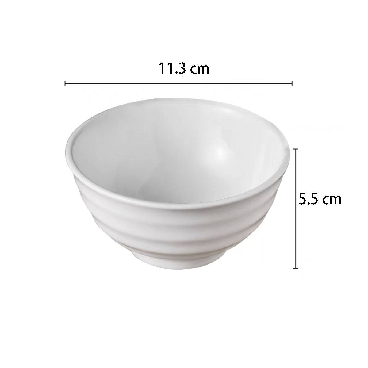 White Whorl Melamine Bowl (2044) - Chefcoca