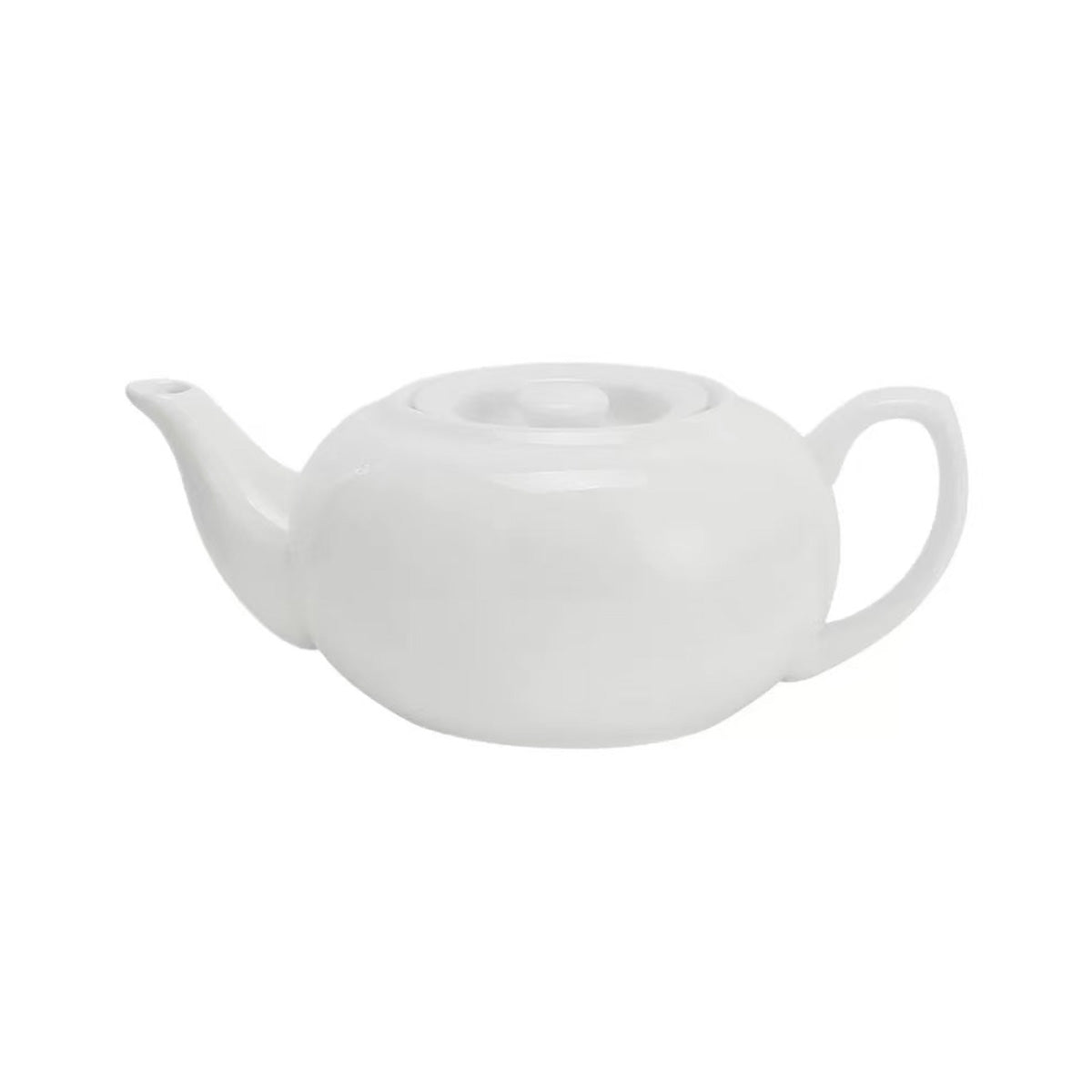 C210-16PL,32 oz, White Tea Pot- Ceramic, White - Chefcoca