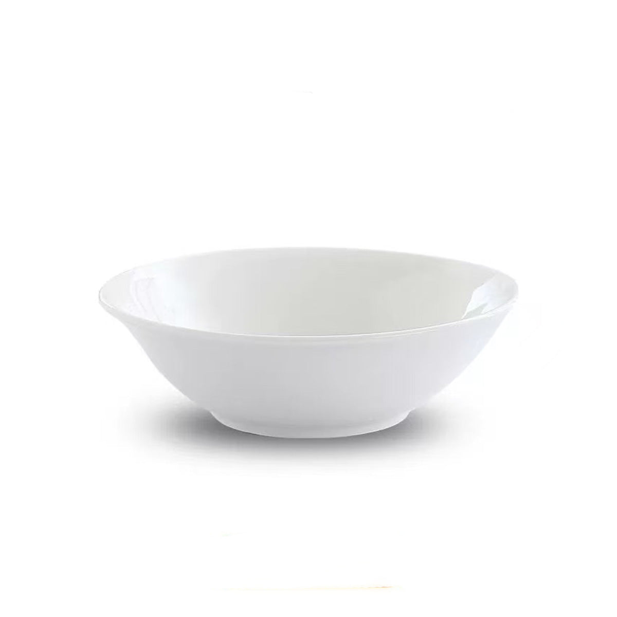 C210-164, 6" x 2.2"H,16 Oz (480 ml) Round Cereal/Salad Bowl - Ceramic, White (12 pcs) - Chefcoca