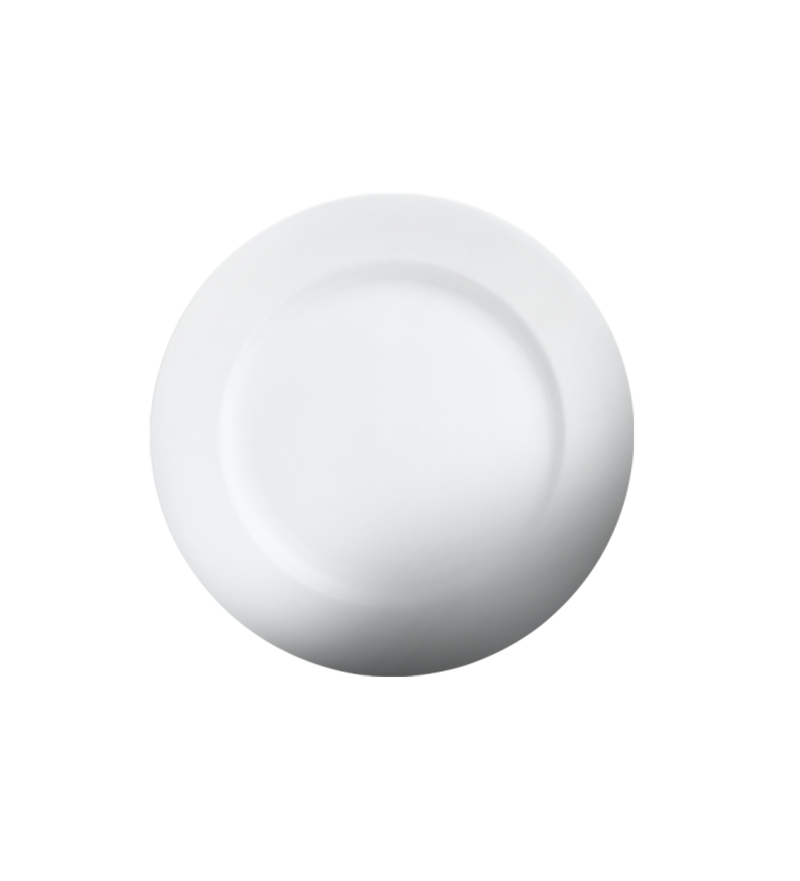 Imperial Medium Rim Plate - Ceramic, White (210-61~210-101)