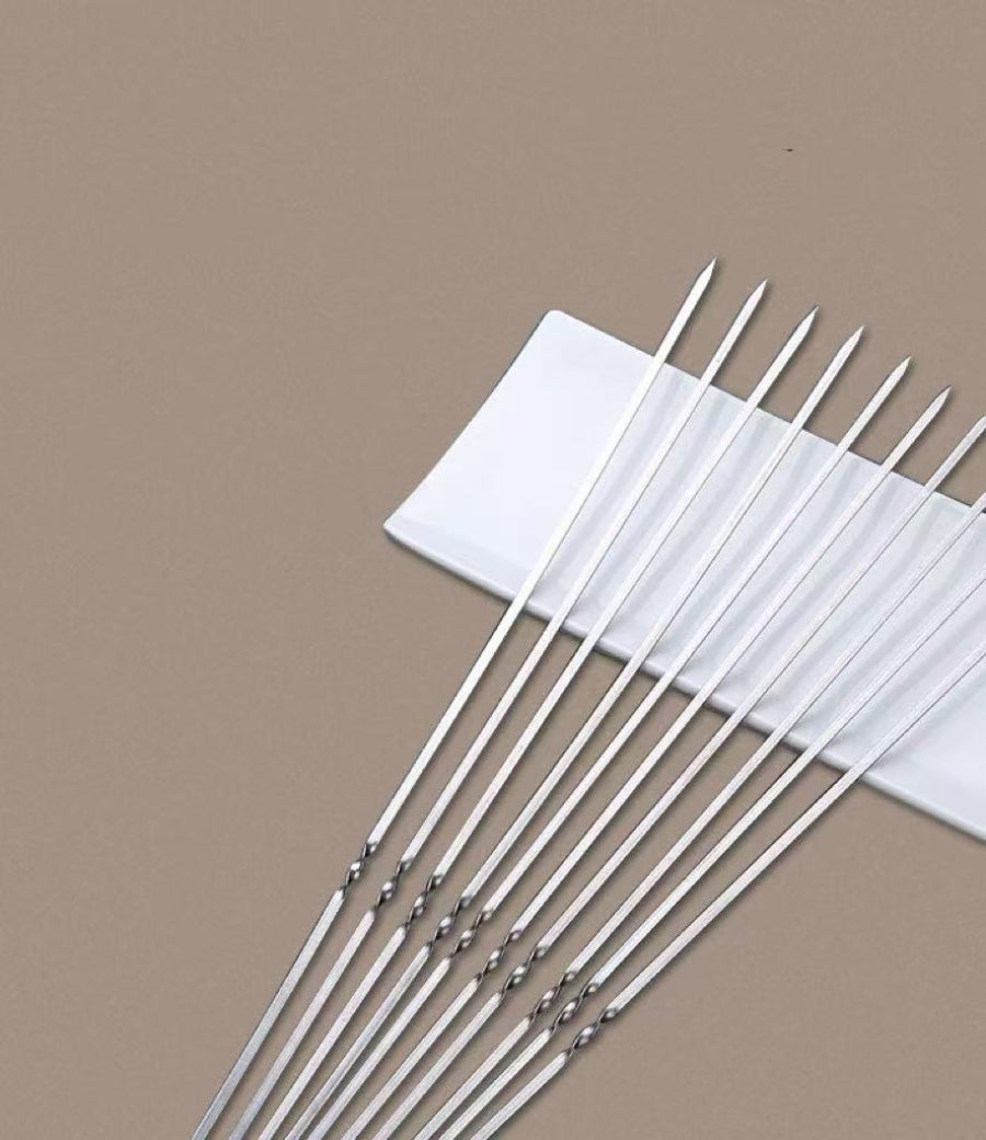 CHEFCO,SK-385,Stainless Steel Skewer (38cm/15" Long)-10pcs/pack - Chefcoca