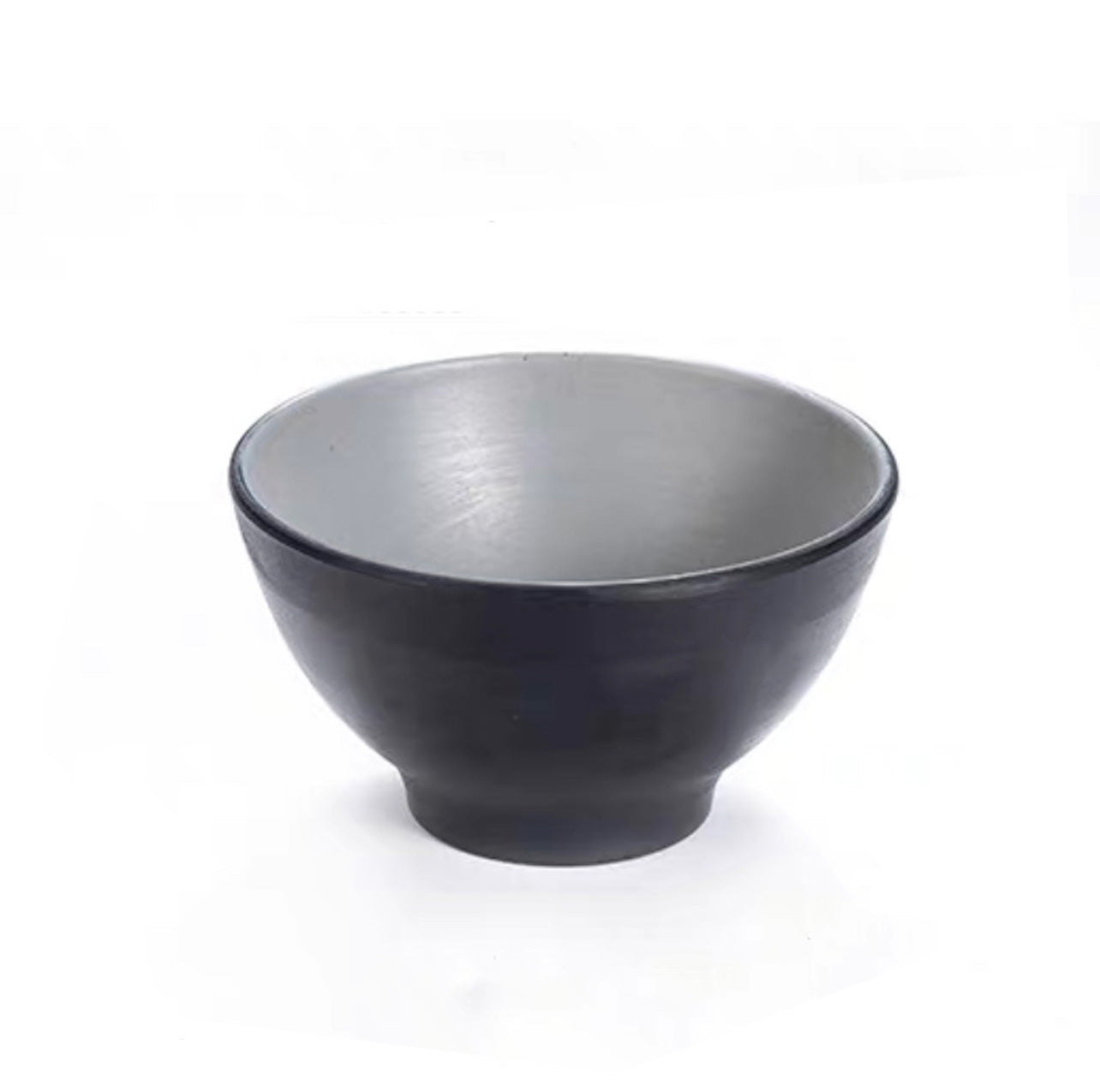 4.6" Two Toned Grey Melamine Bowl (25-047) - Chefcoca