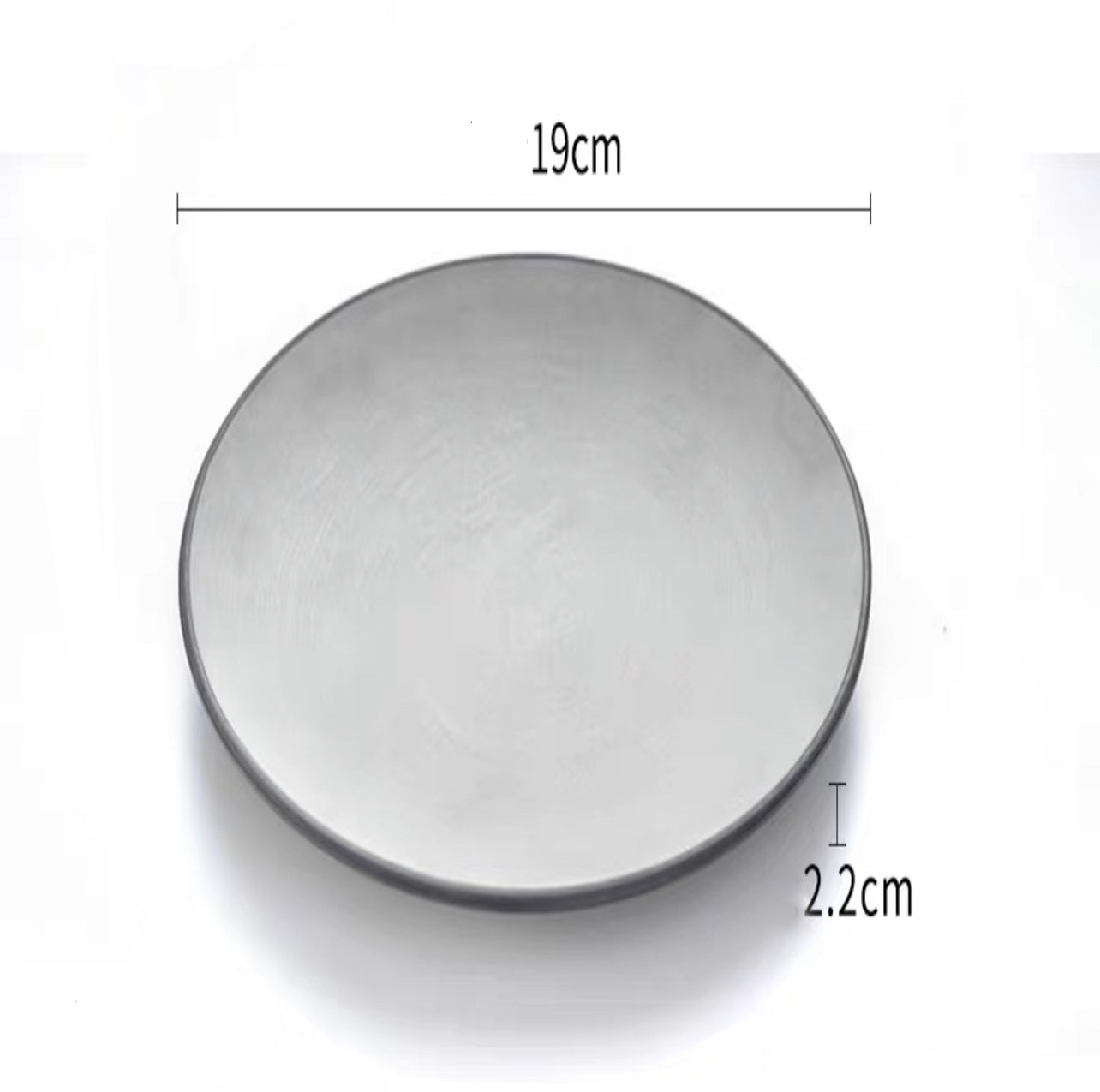 7.5”Two Toned Grey Melamine Salad Plate (25-053) - Chefcoca