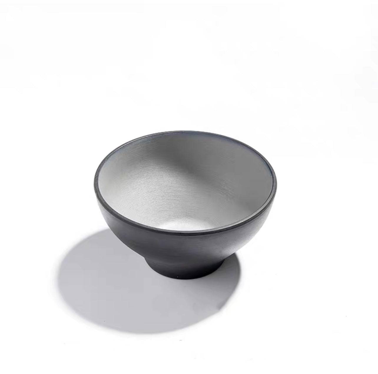 4.6”Two Toned Grey Melamine Bowl (25-095) - Chefcoca