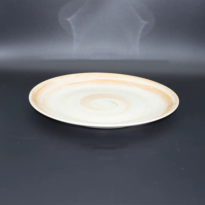 12" Round Melamine Plate, light coffee - Chefcoca