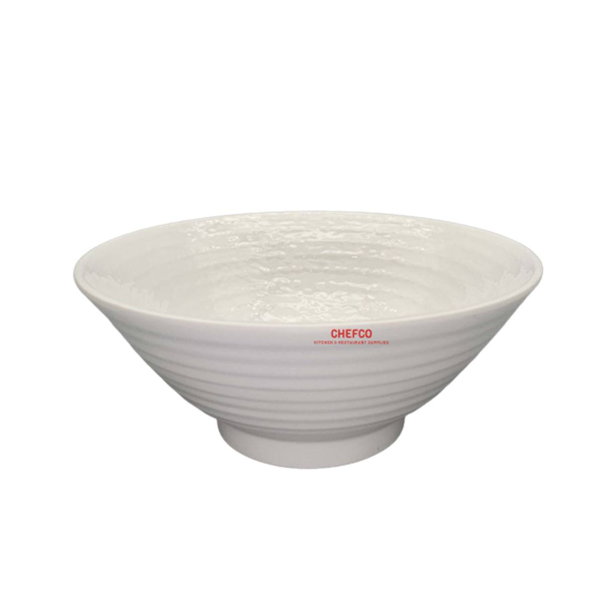White Melamine Lines Bowl (30009) - Chefcoca