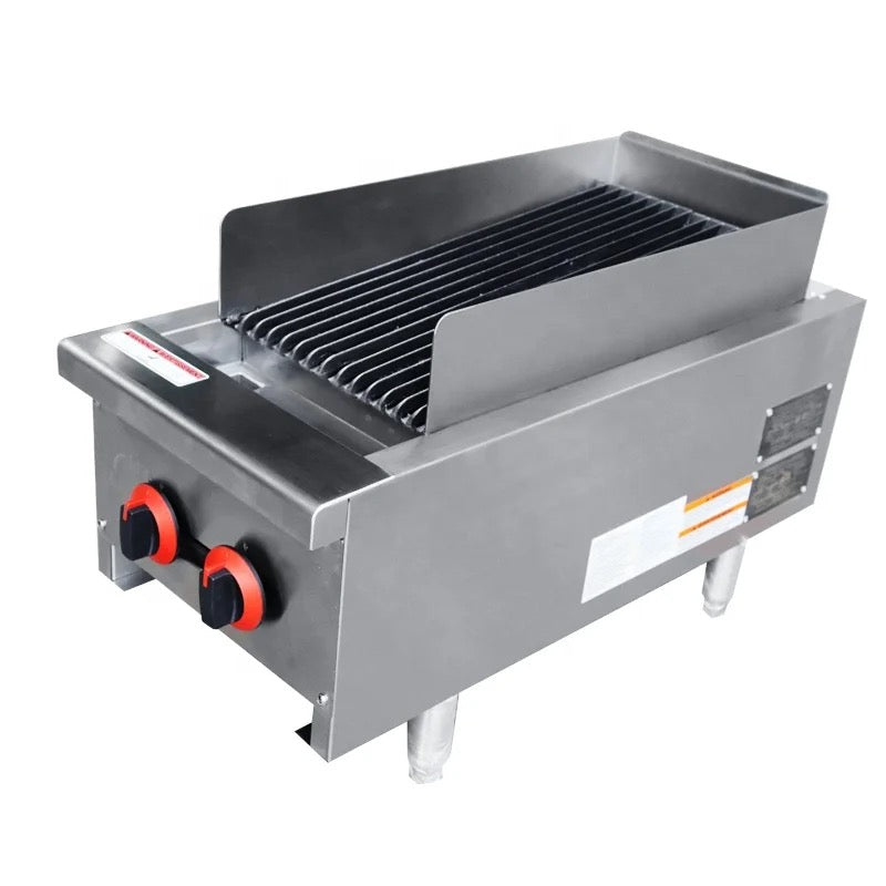 Turbo Range 14" Heavy Duty Natural Gas Charbroiler, 40,000 BTU - Chefcoca