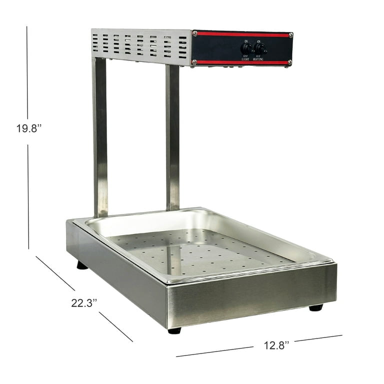 Countertop Food Heat Light Fried Chicken Chip Warmer, French Fry Warmer,TR-FS2 - Chefcoca