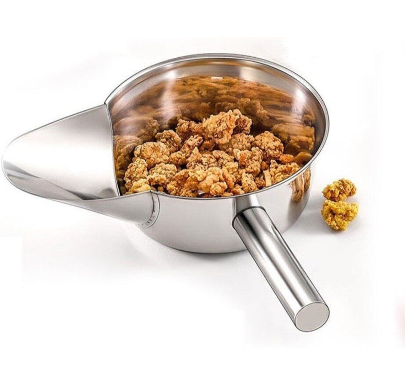 Stainless steel Chip scoop shovel, Non-Slip popcorn scooper with handles - Chefcoca