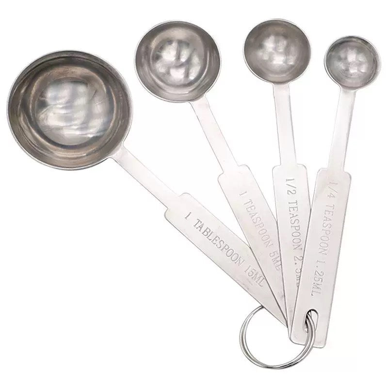 Stainless Steel Measuring Spoon 4 Piece Set - Chefcoca