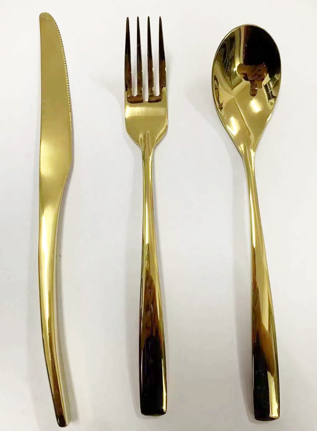 886-15 Gold Heavy Dinner fork (12 pcs) - Chefcoca