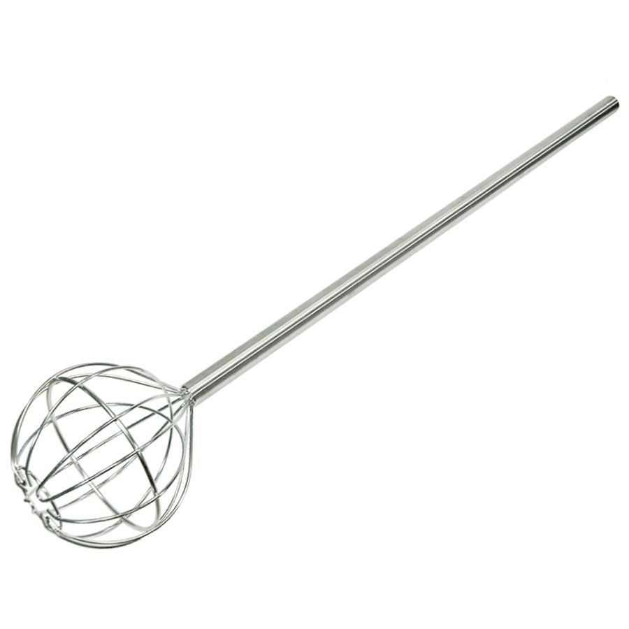 48" Stainless Steel Kettle Whip with 9" ball head, SKW-48 - Chefcoca