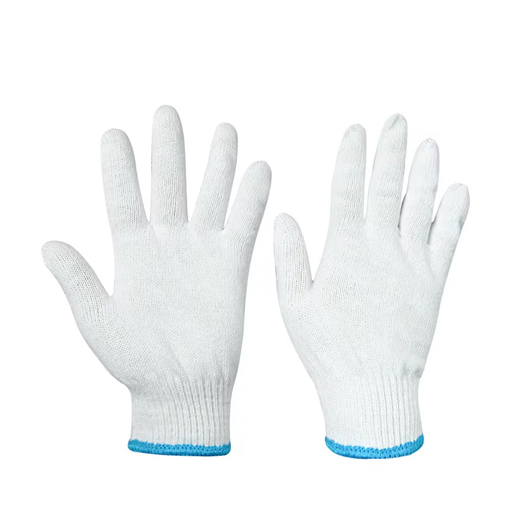 White Cotton Gloves, Brown, 12 Pairs/Pack - Chefcoca