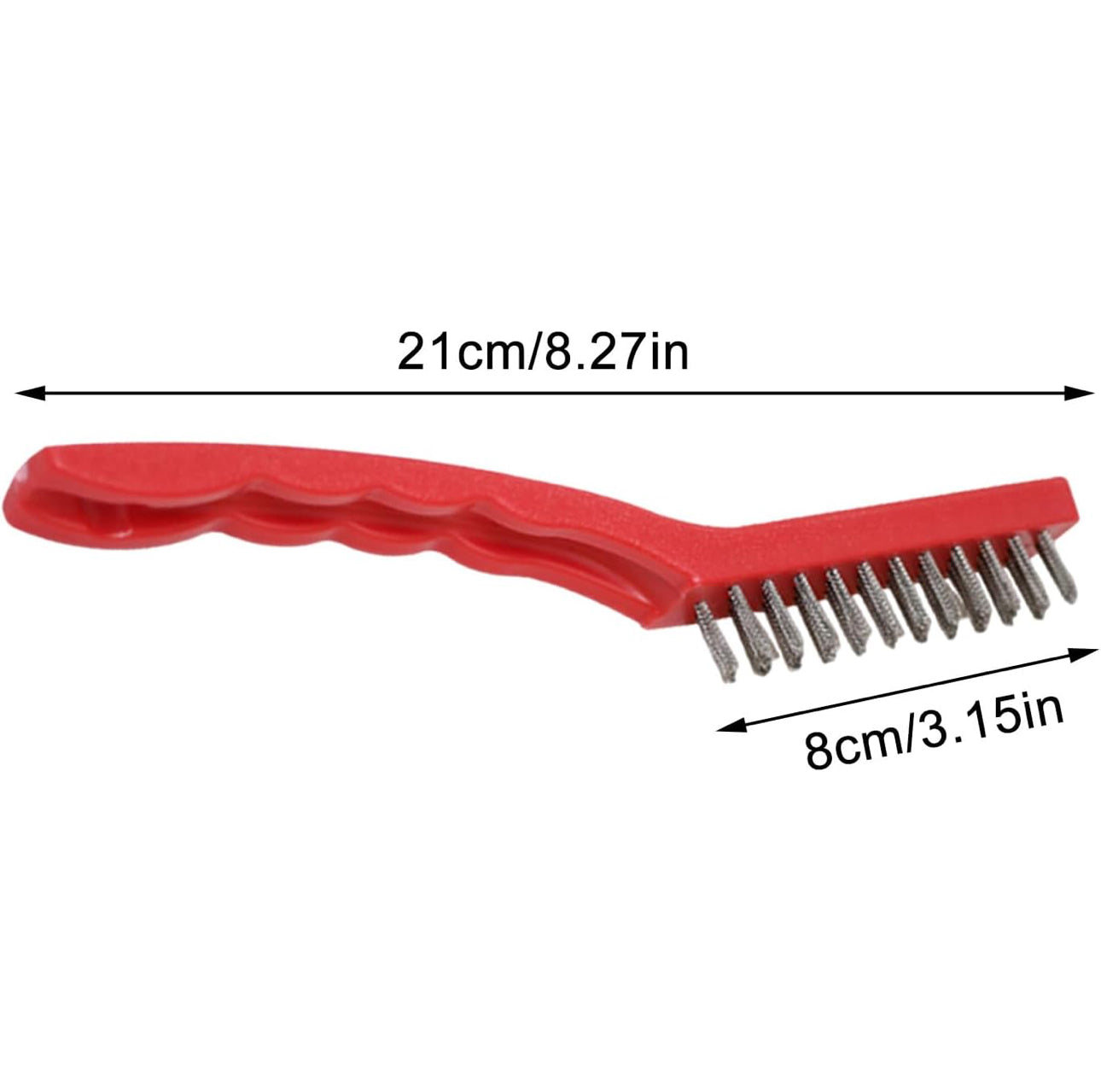 8" Wire brush sets for cleaning- Brass, nylon, stainless steel bristles - Chefcoca