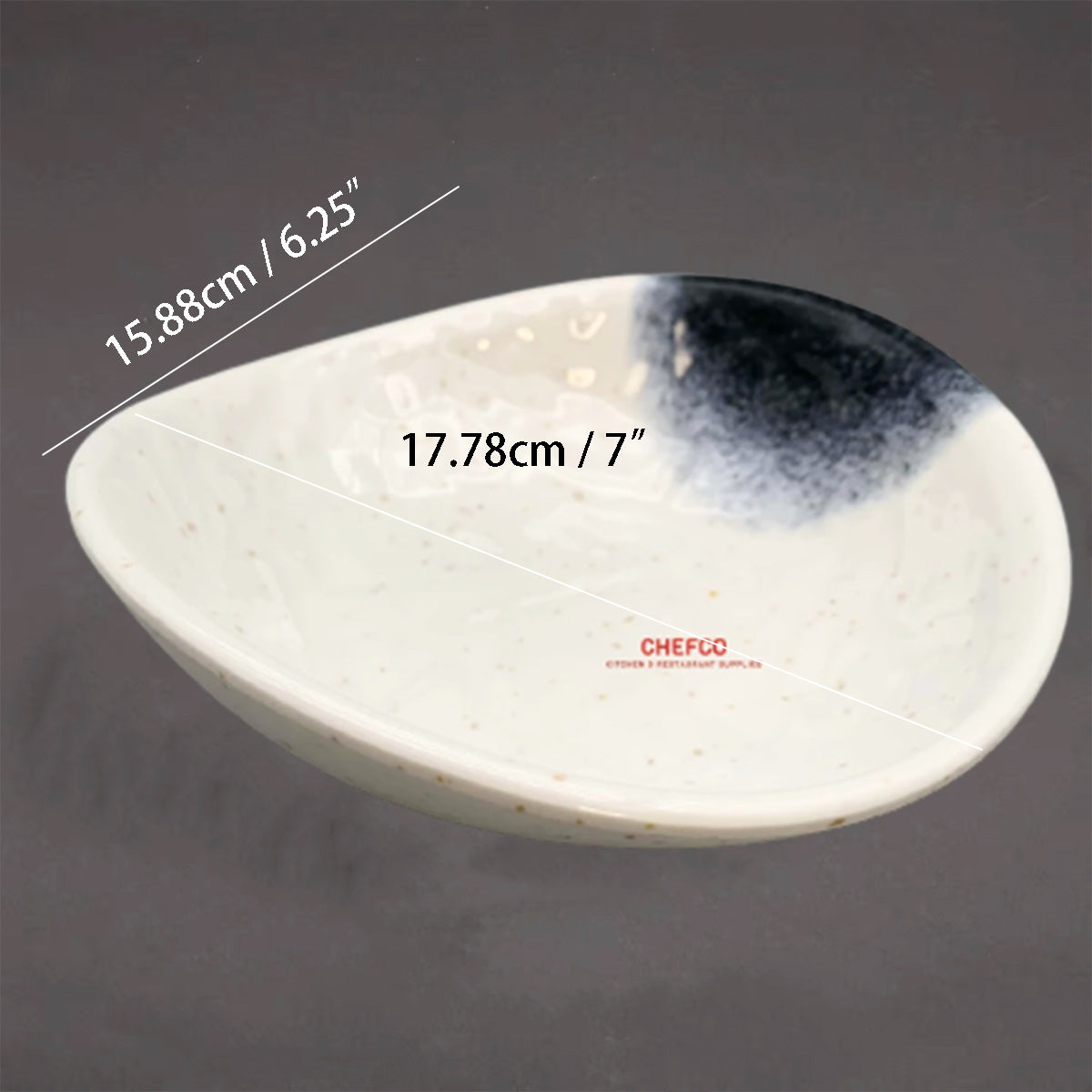 Dark Blue Ombre Melamine Bowl (39019K-39020K) - Chefcoca