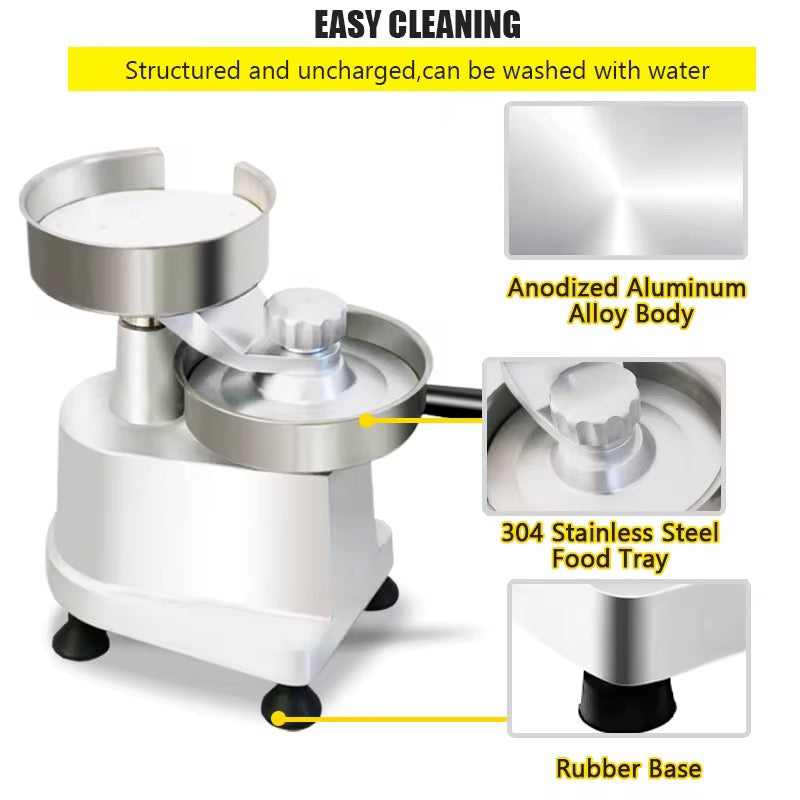 Manual Burger Press, Meat Patty Maker, Meat Processing Machinery with Gear Components - Chefcoca